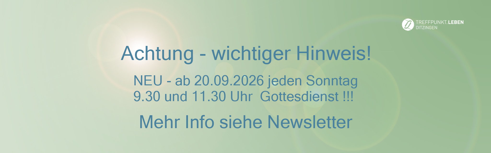 2 Gottesdienste
